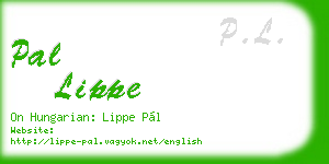 pal lippe business card